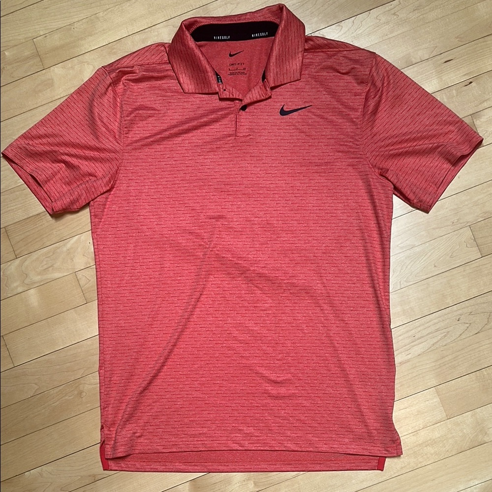 Nike Golf Dri-FIT orange golf polo - never worn!